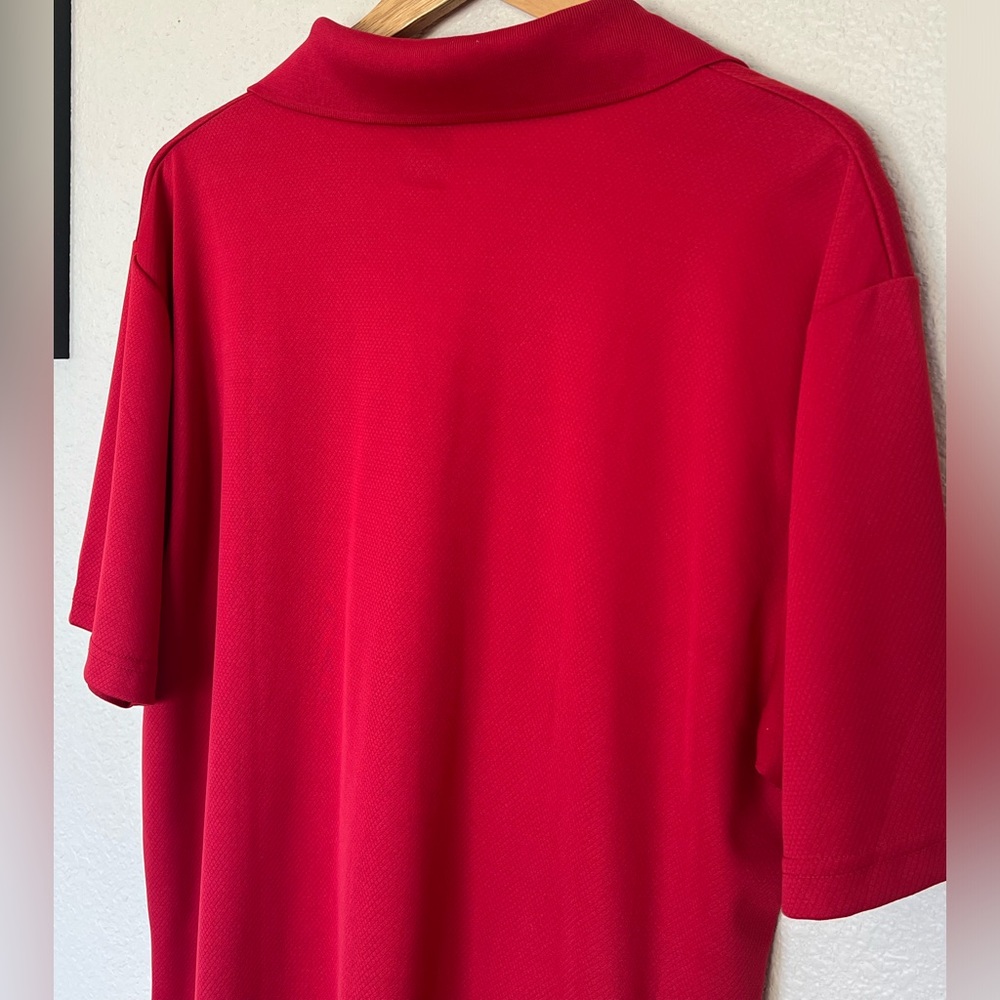 Pro Tour | Red Textured Airplay Polo - Picture 8 of 8